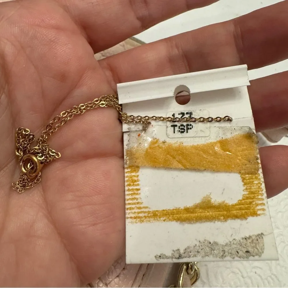 New old stock vintage tiger eye stone & cat pendant choker necklace_3